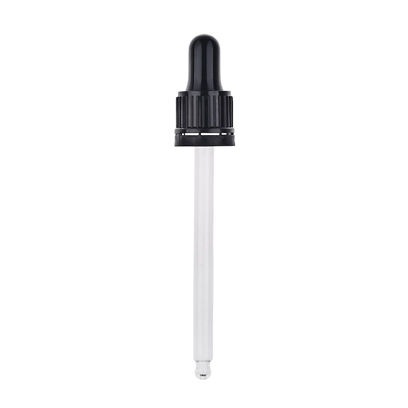 Гвинтова кришка чорна з піпеткою PCD002B-100 мл (Піпетка 100 мл Double Black) (25 шт. упаковка)