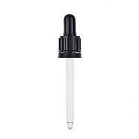 Гвинтова кришка чорна з піпеткою PCD002B-30 мл (Піпетка 30 мл Double Black) (25 шт. упаковка)