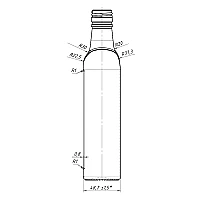 Пляшка фляга-NEW-2-В-28-2Г-500 (б) (Аеро 0.5 л) (25 шт. упаковка)