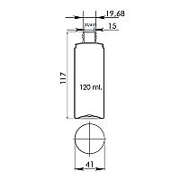 Флакон Ф.120/20-410/арт.01 "Монті" (коричневий)