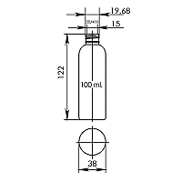 Флакон Ф.100/20-410/арт.03 "Глорія" (прозорий)