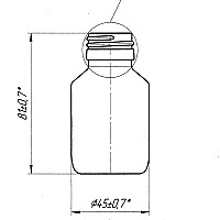 Банка БВК-В-60-27-ОС (флаконы стеклянные 60 мл)