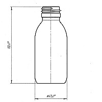 Банка БВК-В-100-27-ОС (стеклянные флаконы 100 мл)
