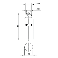 Флакон Ф.35/18-415/арт.01 "Стелла" (прозрачный)