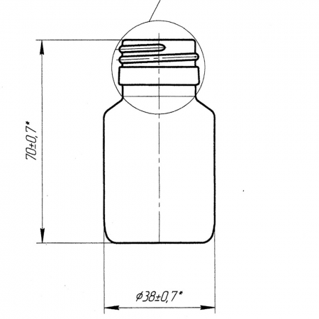 Банка БВК-В-30-27-ОС (скляні флакони 30 мл)