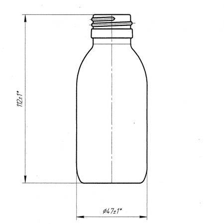Банка БВК-В-100-27-ОС (скляні флакони 100 мл)
