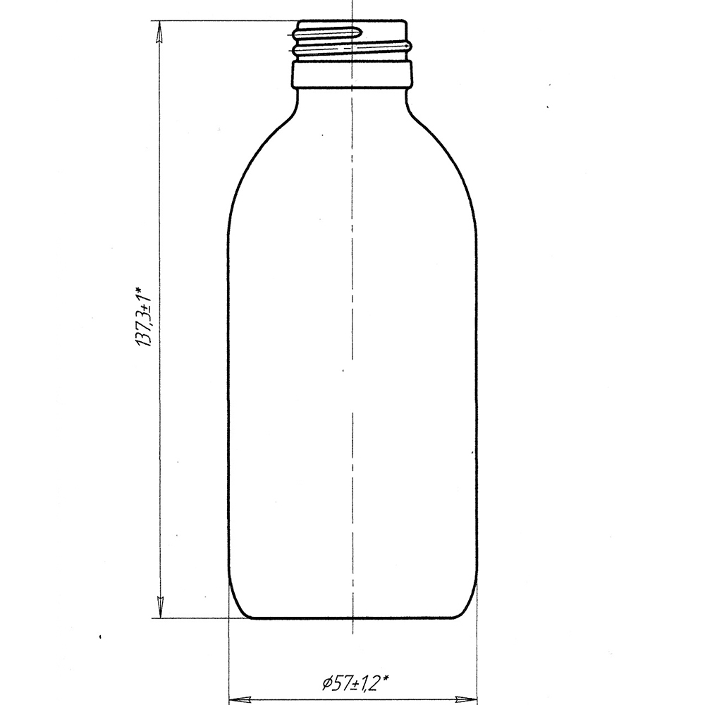Банка БВк-В-200-27-ОС (скляні флакони 200 мл)