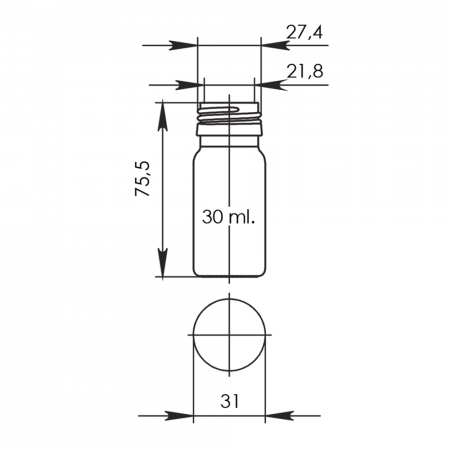 Банка БВП-30 (коричневий)