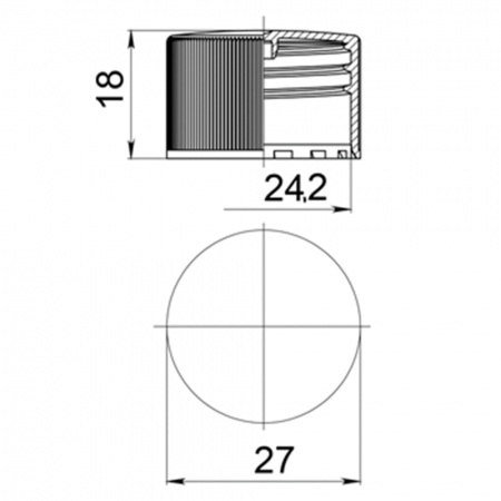 Ковпачок флакона ФВП-3 (Чорний)
